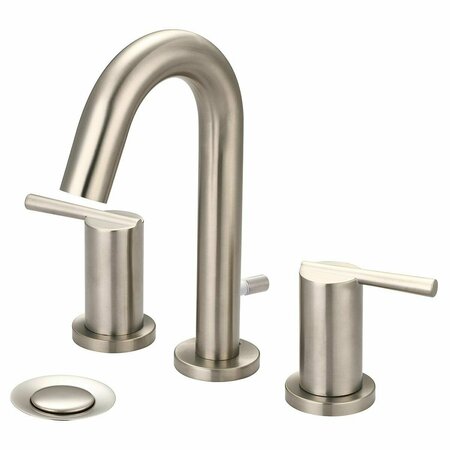 TRISCUIT I2v  4 in. Two Handle Lavatory Widespread Faucet - Brushed Nickel L-7420-BN